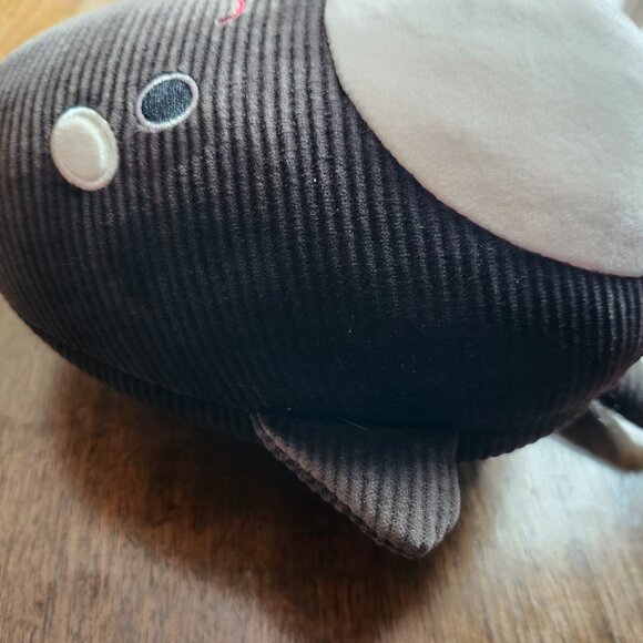 ADORABLE Squishmallow 8" Kai Killer Whale Corduroy Black White Orca Sea Plush - Picture 3 of 7